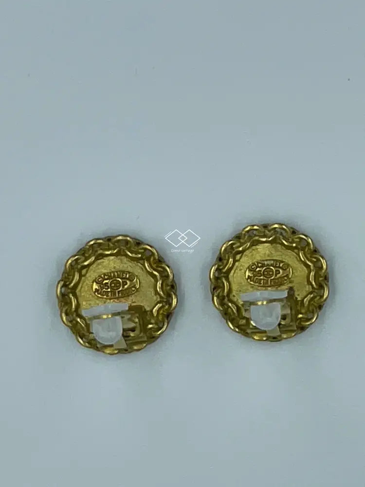 Chanel 95P Round Earrings