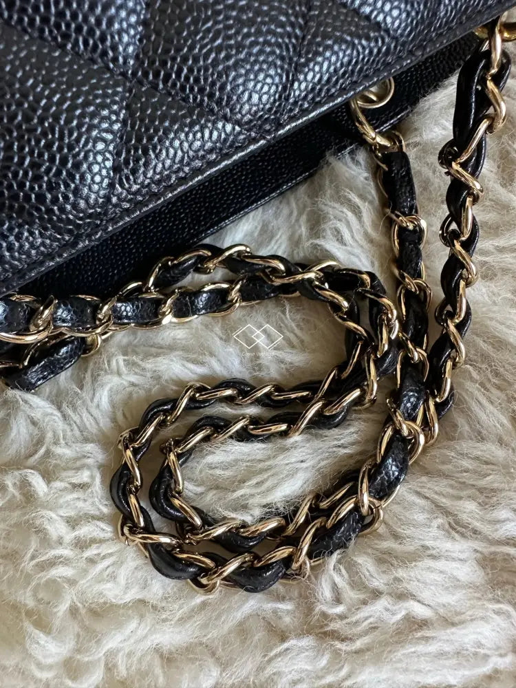 Chanel Petite Timeless Tote Ptt Black Caviar Gold Hardware