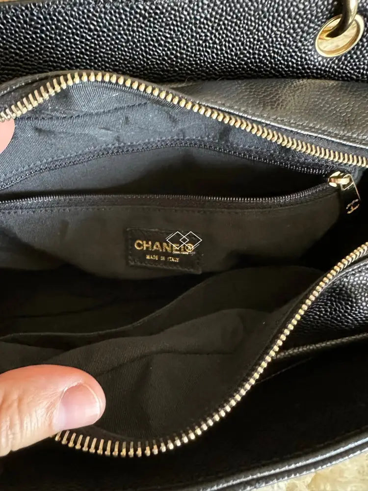 Chanel Petite Timeless Tote Ptt Black Caviar Gold Hardware