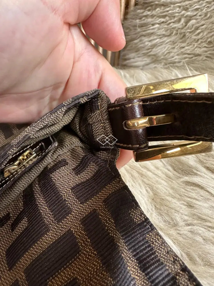 Fendi Classic Zucca Baguette Ghw
