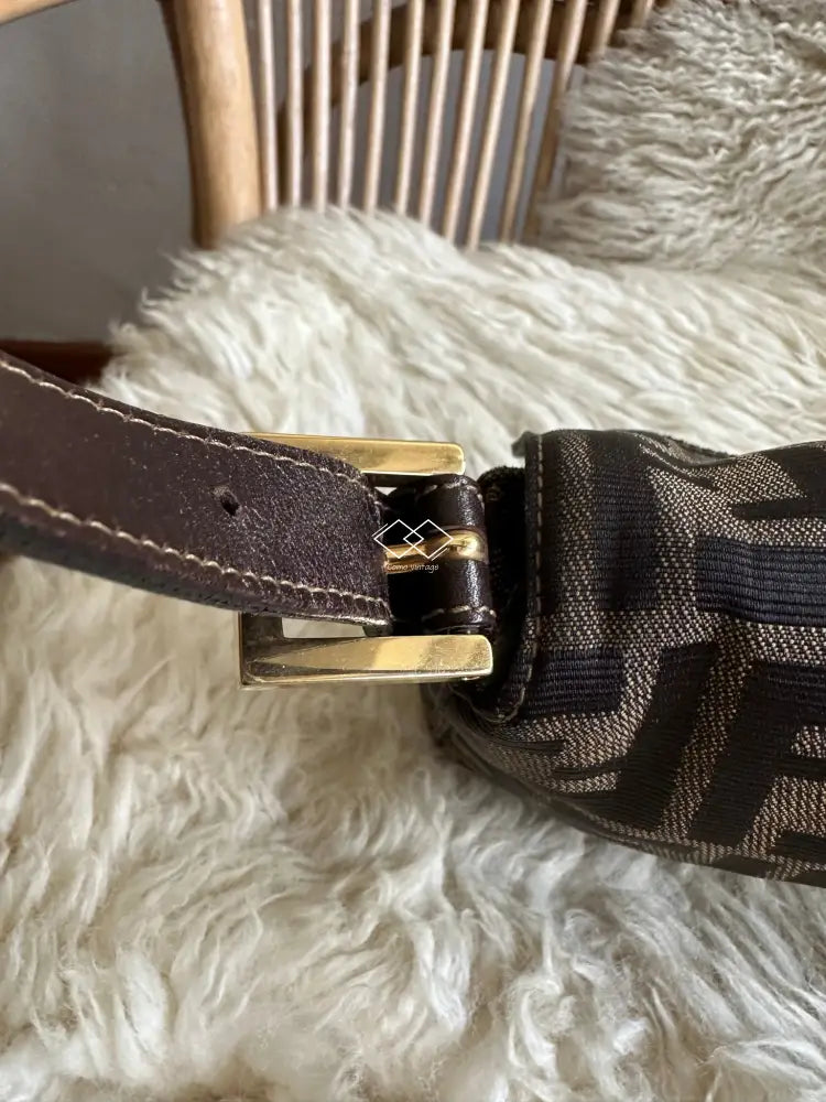 Fendi Classic Zucca Baguette Ghw