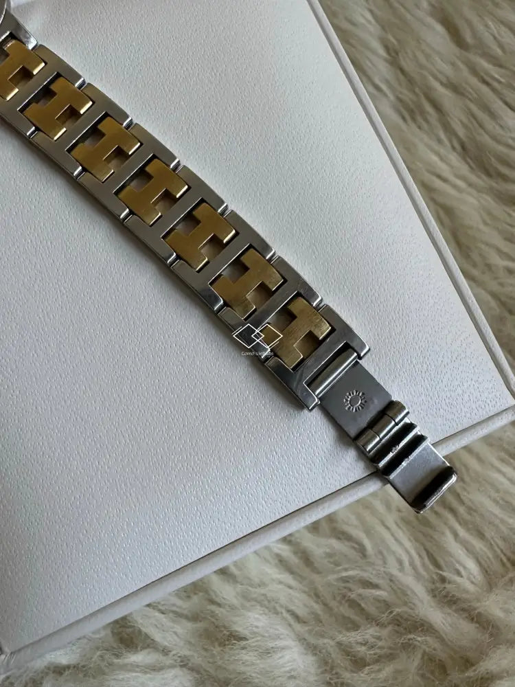 Hermes Clipper Duo Tone Ladies Watch With Date