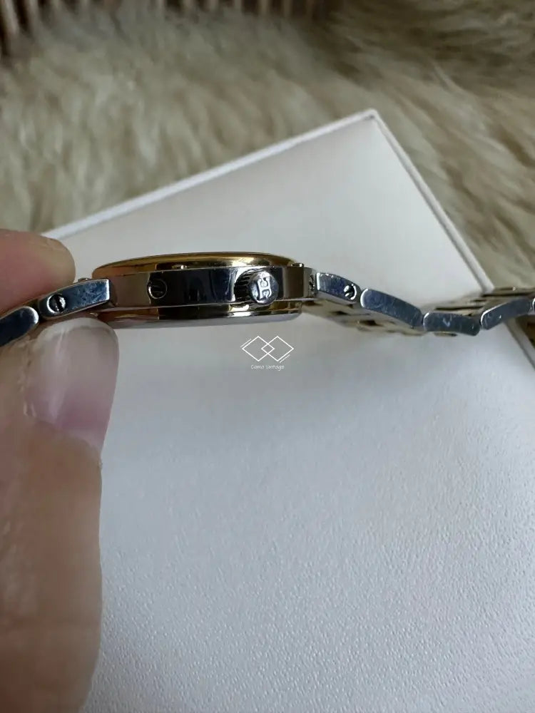 Hermes Clipper Duo Tone Ladies Watch With Date