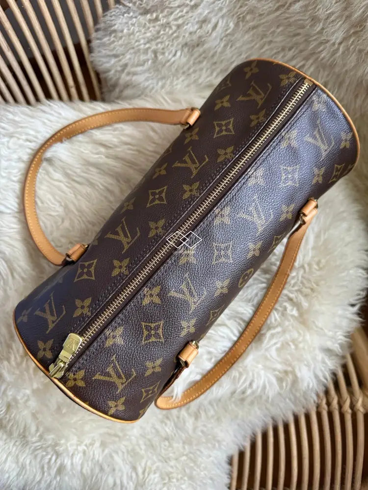 Louis Vuitton Vintage Monogram Papillon 30 With Mini Pouchette Mother-Daughter Bag