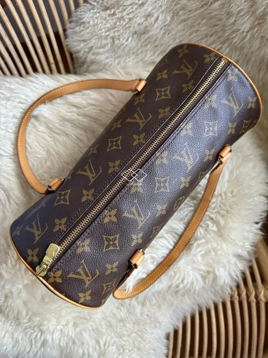 Louis Vuitton Vintage Monogram Papillon 30 With Mini Pouchette Mother-Daughter Bag