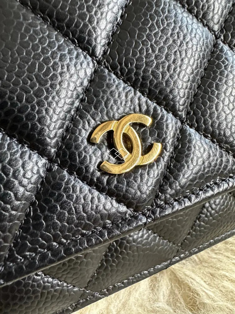 Chanel 2004-2005 Embossed Wallet on a Chain · INTO