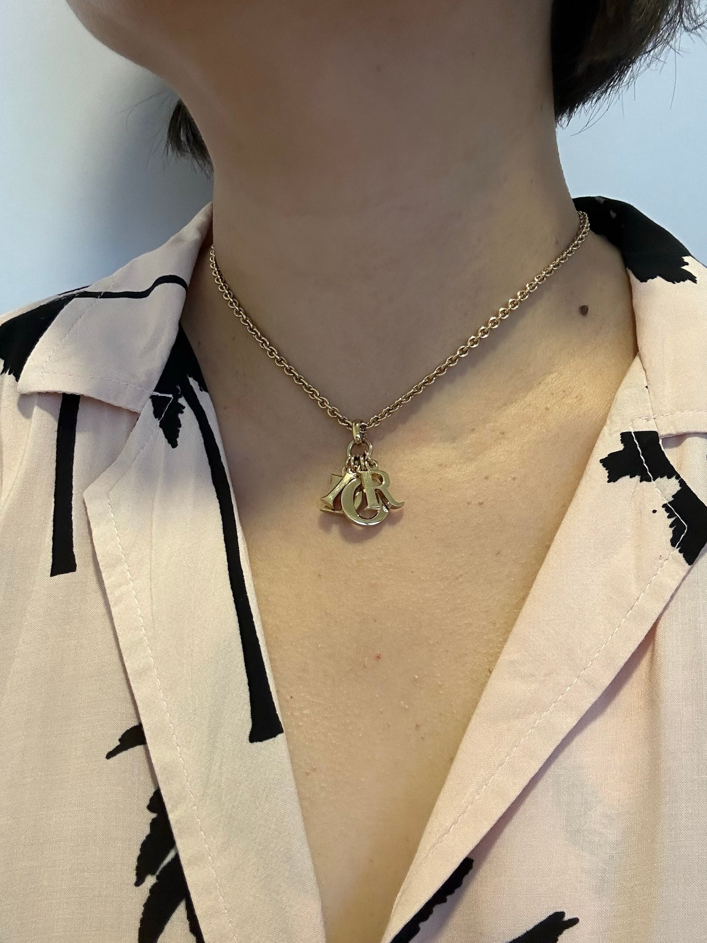 Christian Dior "Dior" Charm Vintage Necklace