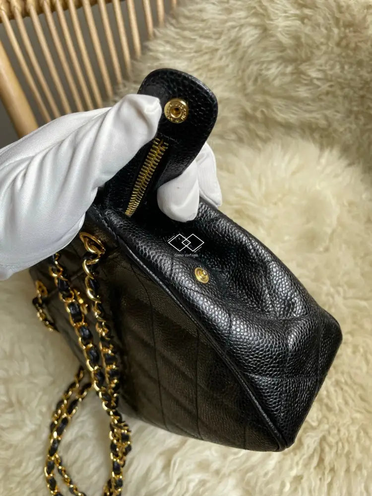 New Chanel Mademoiselle Bag Black Quilted Gold HW