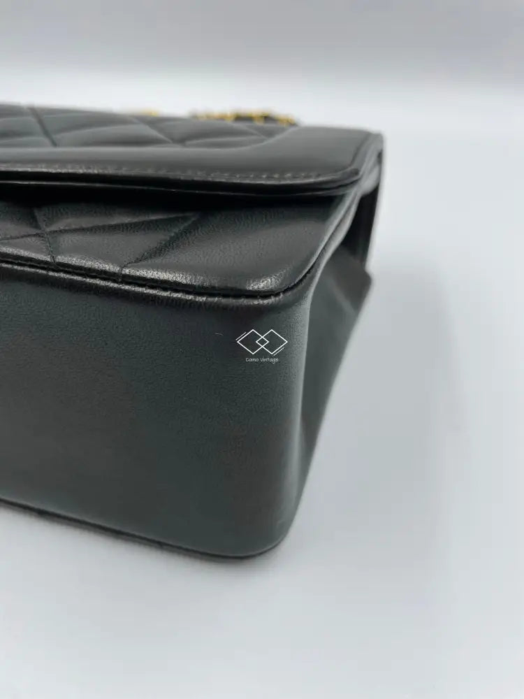 Chanel Black Diana Quilted Lambskin Small With Gold Hardware