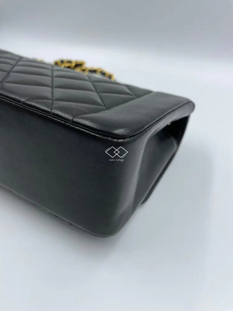 Chanel Black Diana Quilted Lambskin Small With Gold Hardware