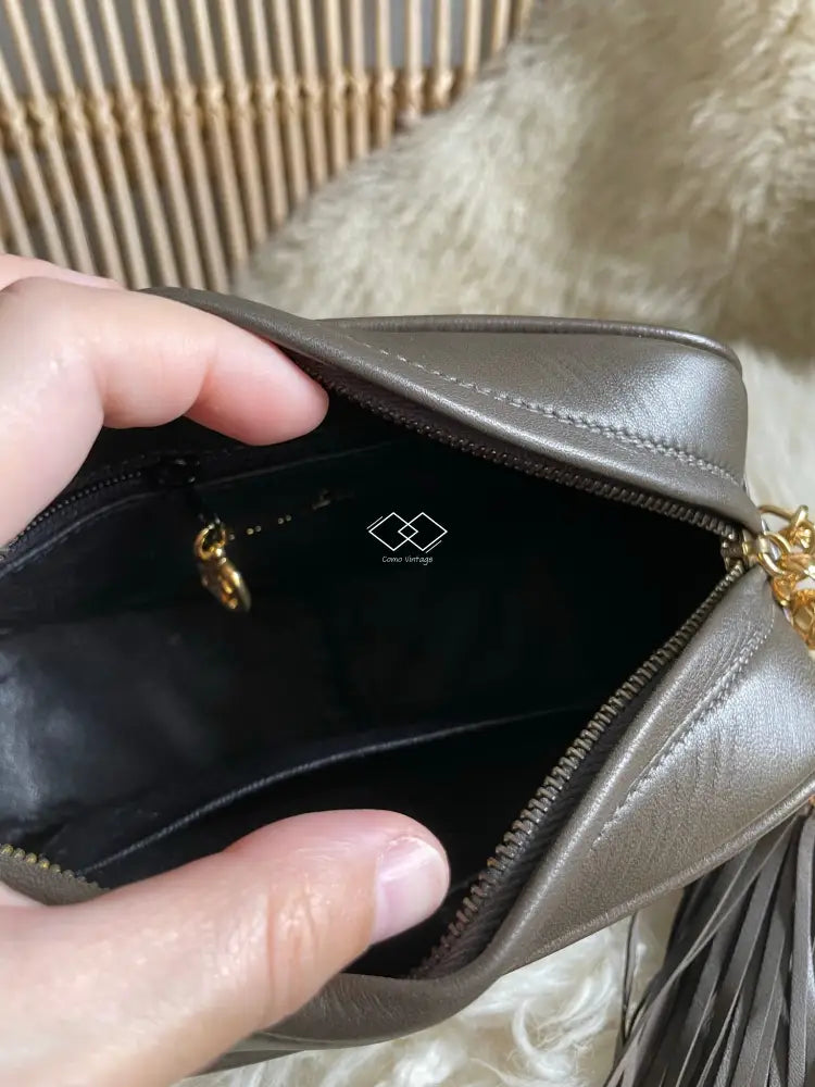 Chanel Olive Green Lambskin Camera Bag 24K Gold Bijoux