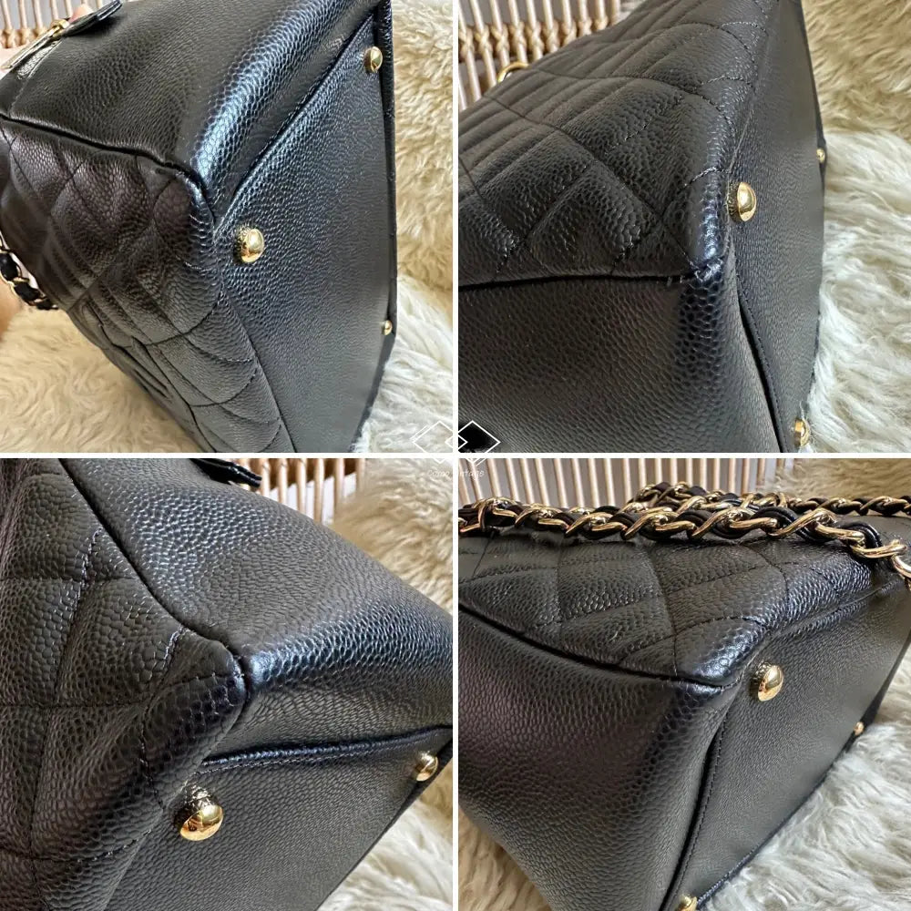 Chanel Petite Timeless Tote Ptt Black Caviar Gold Hardware