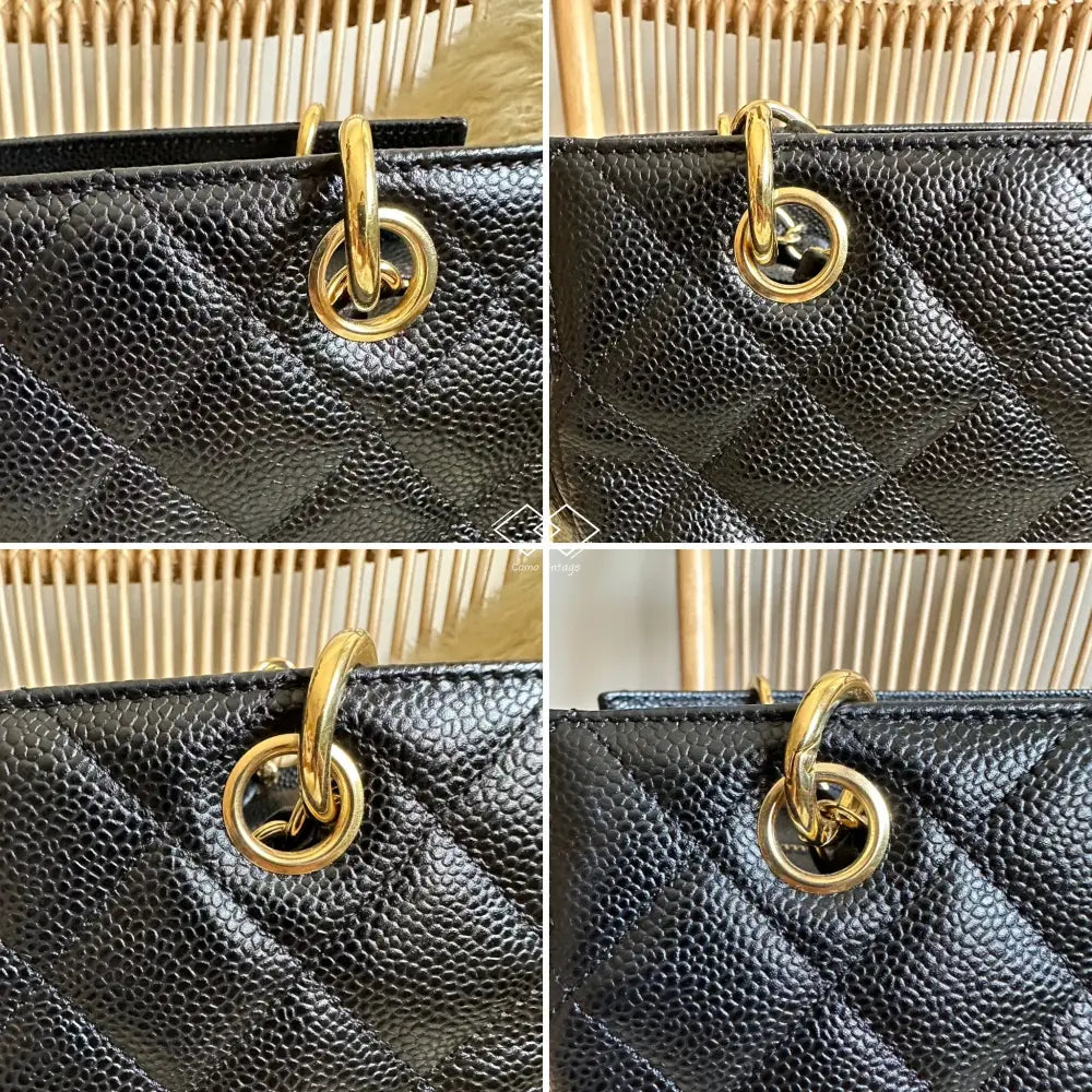 Chanel Petite Timeless Tote Ptt Black Caviar Gold Hardware