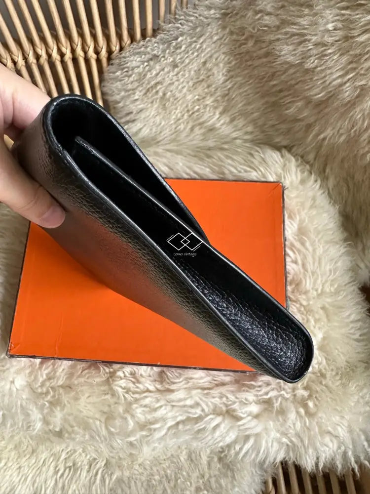 Leather clutch bag Hermès Black in Leather - 34764516