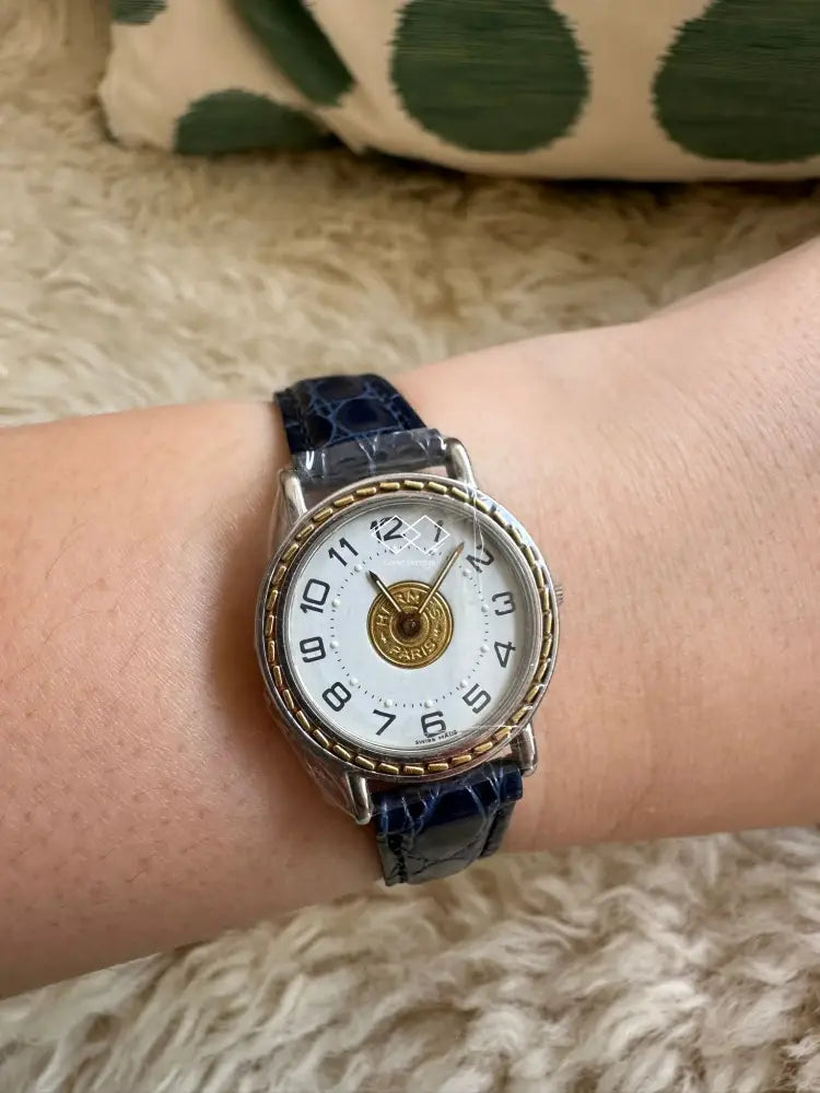 Hermes Vintage Sellier Ladies Watch como vintage