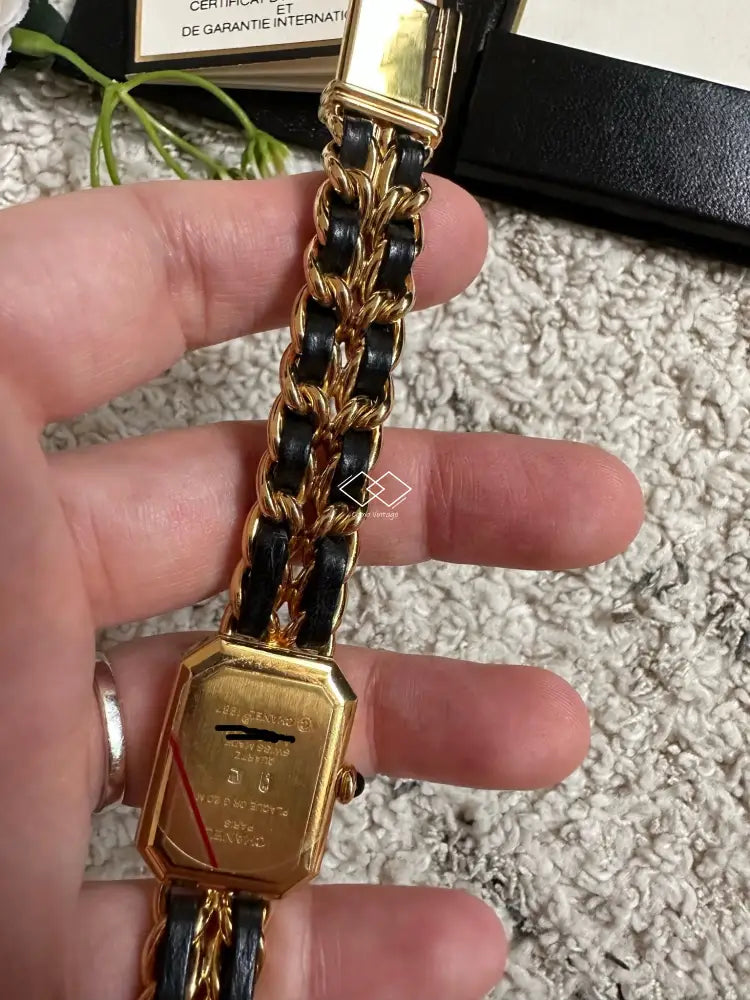 Vintage Chanel Premiere Ladies Watch 24K Gold - Size M