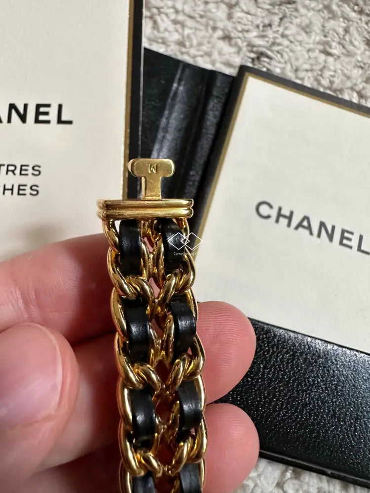 Vintage Chanel Premiere Ladies Watch 24K Gold - Size M