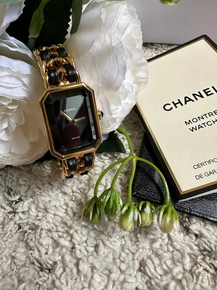 Vintage Chanel Premiere Ladies Watch 24K Gold - Size M