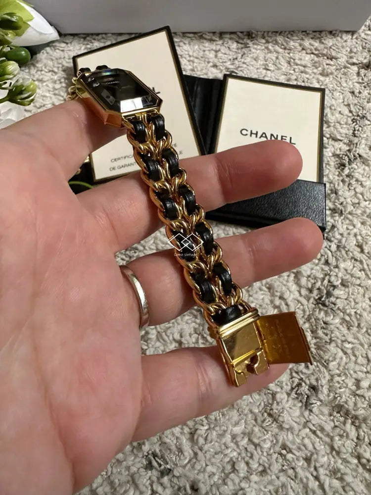 Vintage Chanel Premiere Ladies Watch 24K Gold - Size M