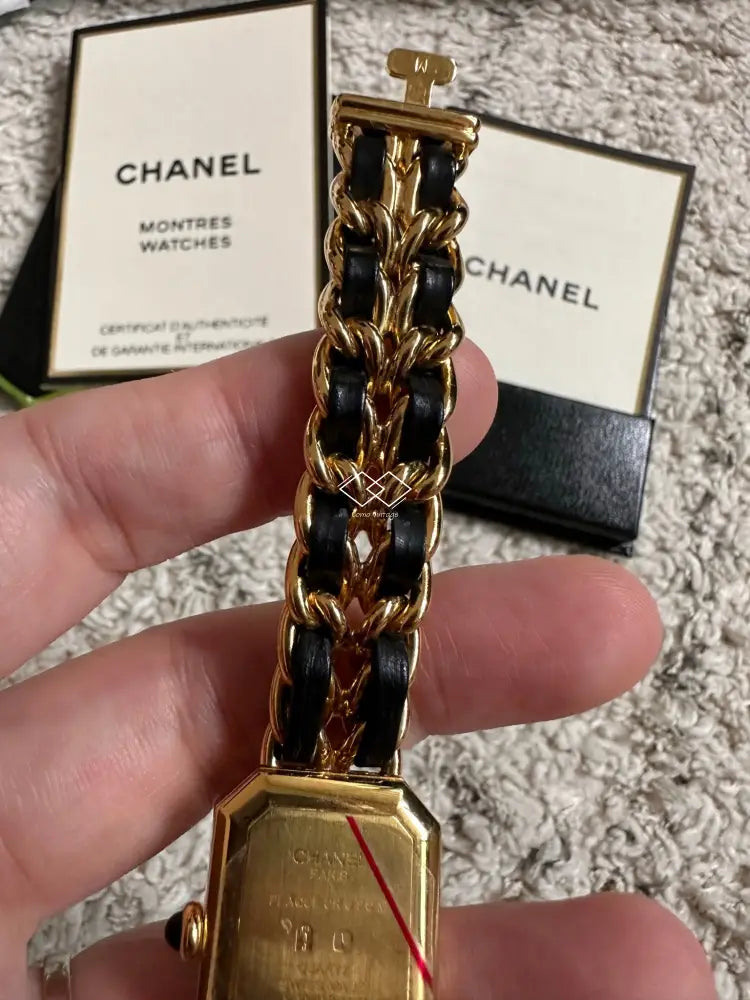 Vintage Chanel Premiere Ladies Watch 24K Gold - Size M