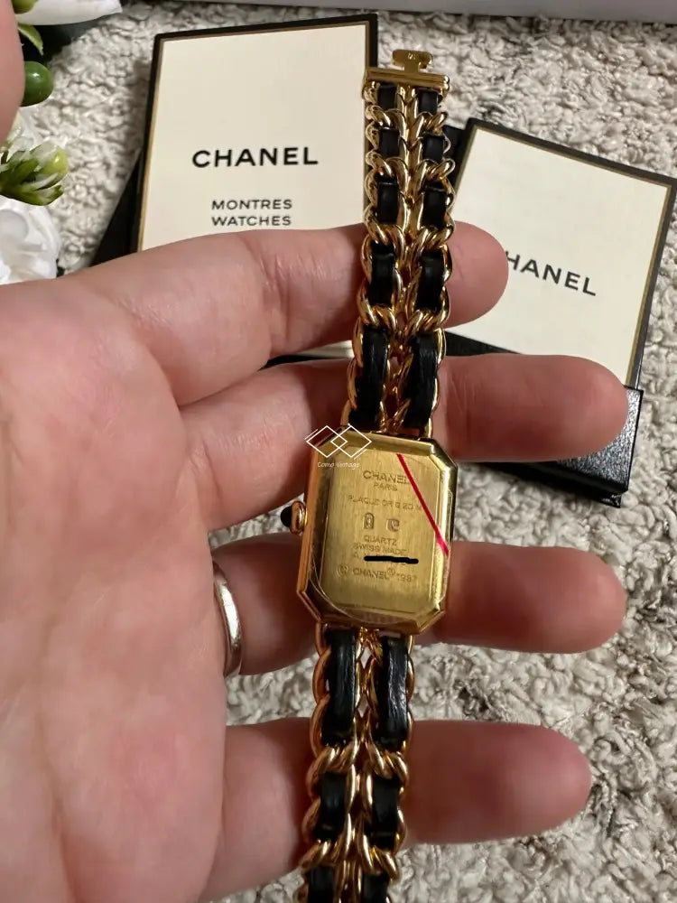 Vintage Chanel Premiere Ladies Watch 24K Gold - Size M