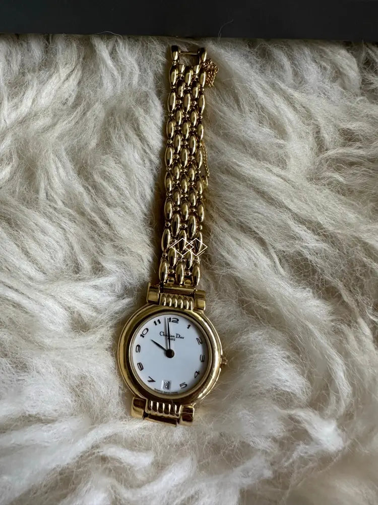 Vintage Christian Dior Ladies Watch with Date como vintage